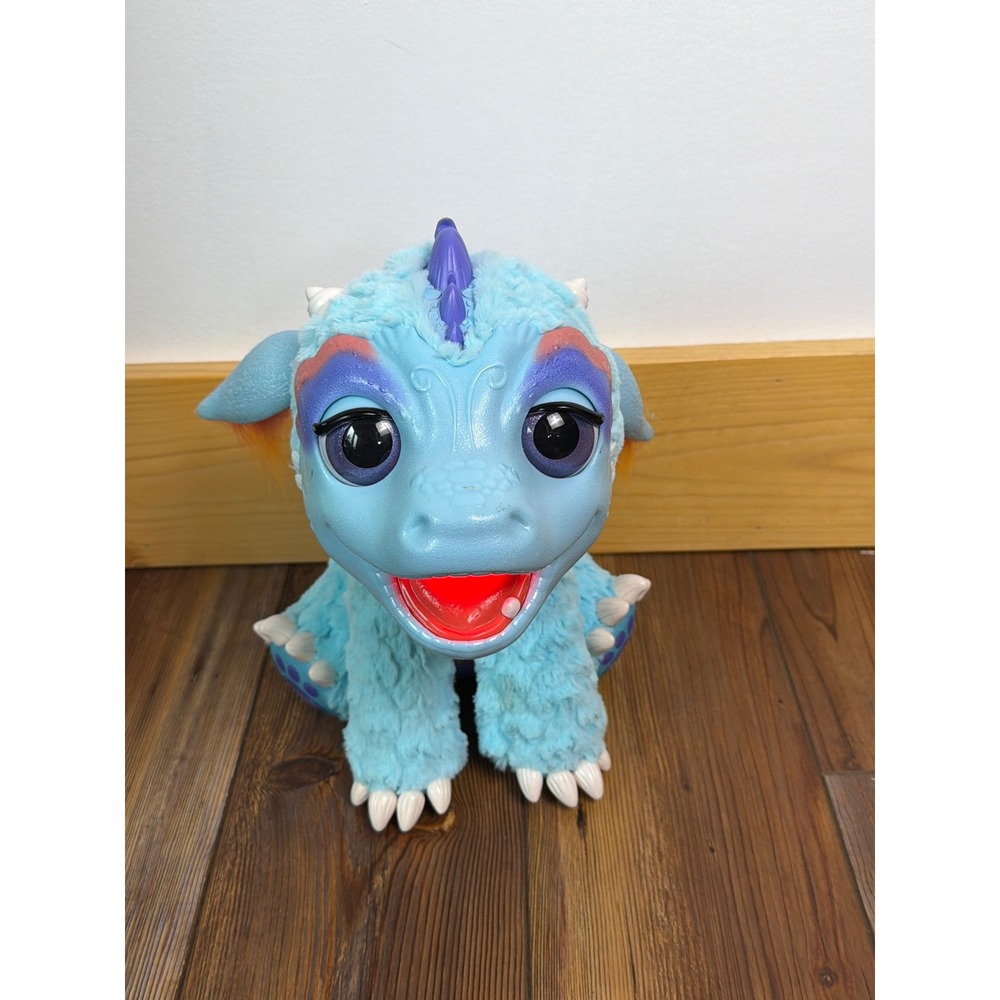 Hasbro FurReal Friends Torch My Blazin Dragon Interactive Blue Plush Toy 2015